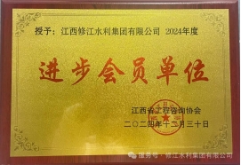 喜報(bào) | 修江水利集團(tuán)榮獲 2024 年度江西省工程咨詢協(xié)會(huì)進(jìn)步會(huì)員單位稱號